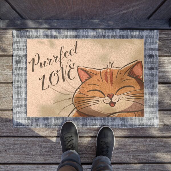 Purrfect Love Kitty Doormat - Image 2