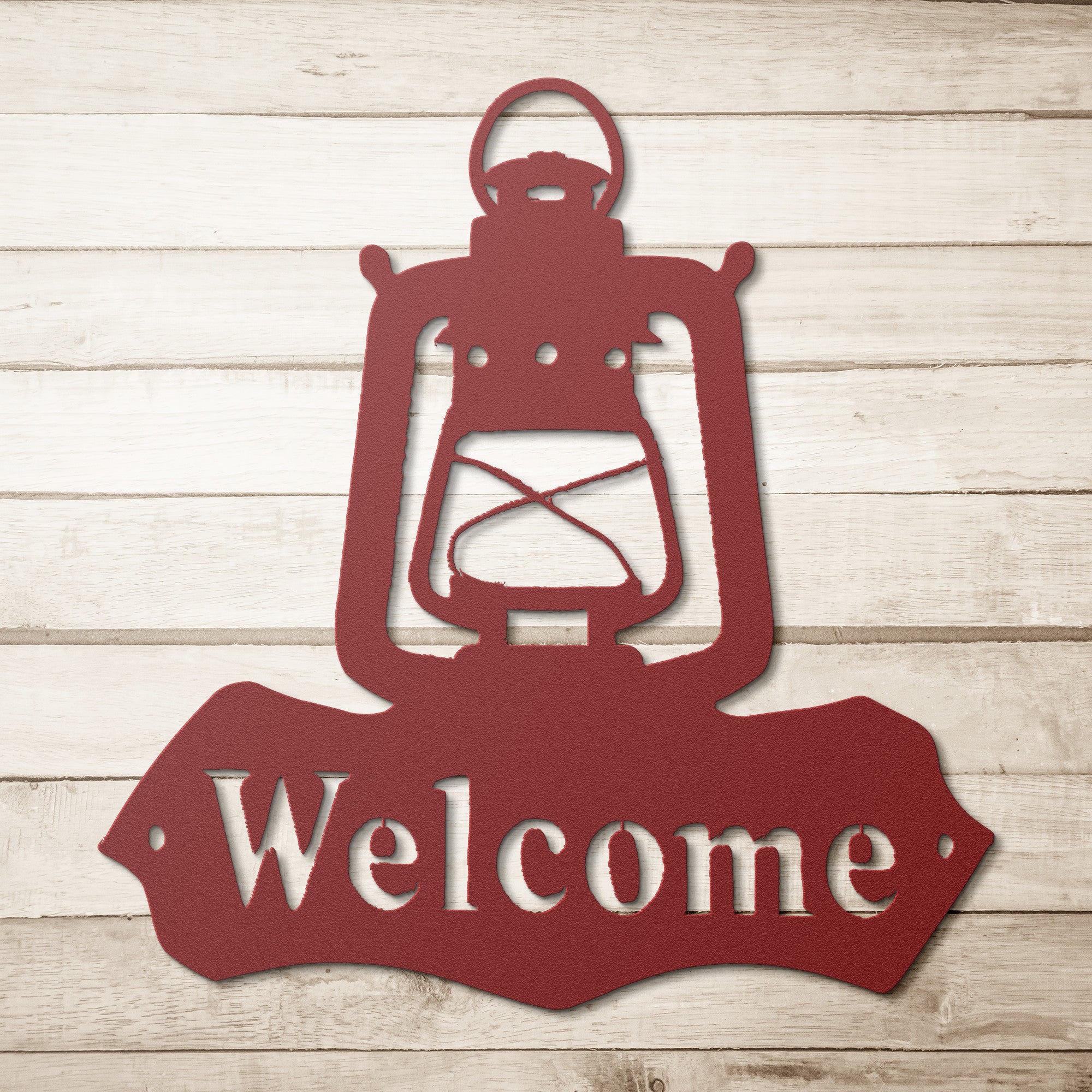 Antique Miner Light Welcome - Die-Cut Metal Sign - Image 5