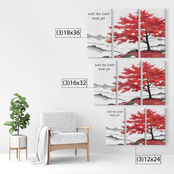 May you find your joy - 3 Piece Matted Canvas - Image 3
