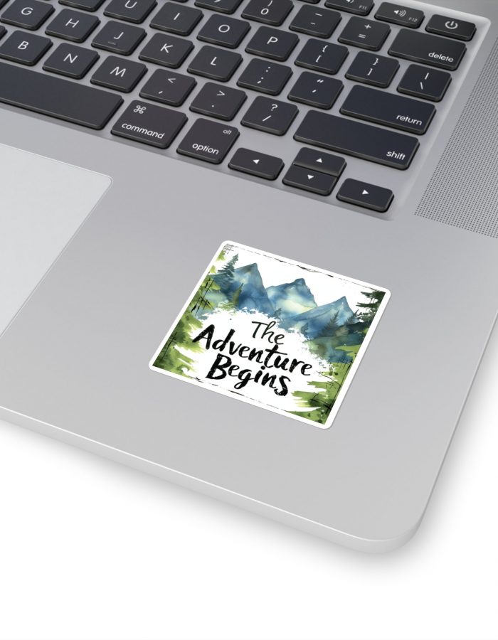 The Adventure Begins – Square Stickers