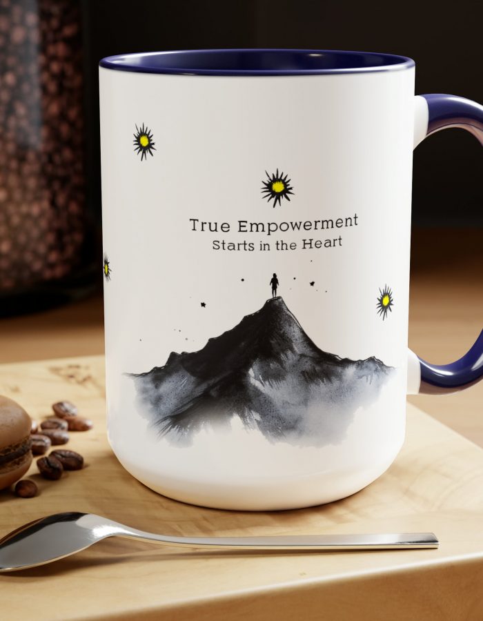 True Empowerment Two-Tone Coffee Mugs, 15oz
