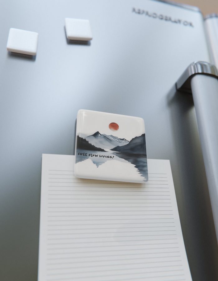 Free Flow Living River – Porcelain Magnet, Square
