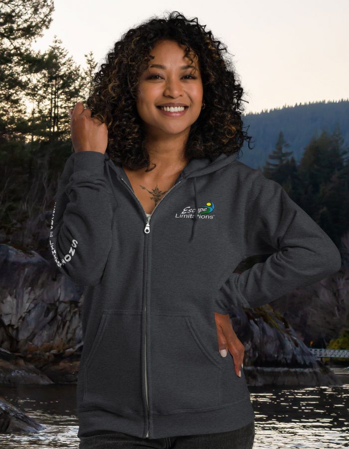 Escape Limitations – Unisex heavy blend zip hoodie