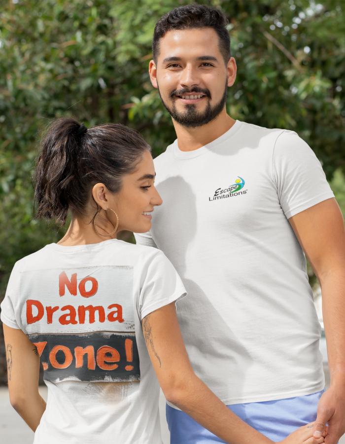 No Drama Zone – Unisex Cut & Sew Tee